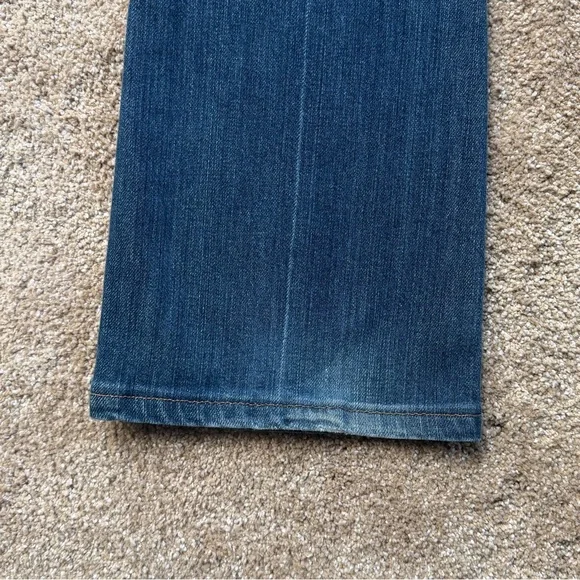 Vintage Y2K 7 For All Mankind Original 080 Low Rise Flare Jeans Med Wash Size 29 - Picture 7 of 12